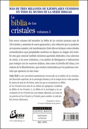 LA BIBLIA DE LOS CRISTALES. VOLUMEN 3 de Judy Hall