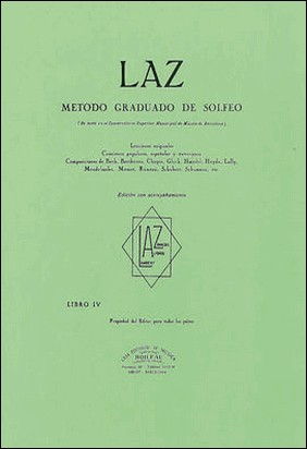 LAZ CON ACOMPAÑAMIENTO - LIBRO IV de Juan B. Lambert